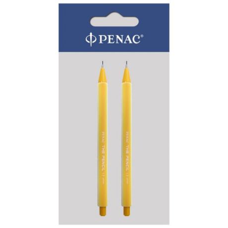 Penac Механический карандаш The Pencil HВ, 1.3 мм, 2 шт. желтый