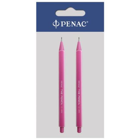 Penac Механический карандаш The Pencil HВ, 1.3 мм, 2 шт. розовый