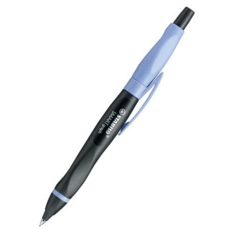 STABILO Механический карандаш Smartgraph для левшей со сменными грифелями HB, 0.7 мм, 3 шт. черный/сиреневый