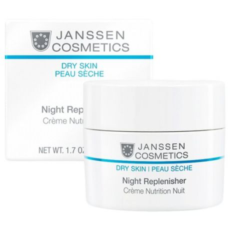 Janssen Dry Skin Night Replenisher Питательный ночной регенерирующий крем для лица, шеи и области декольте, 50 мл