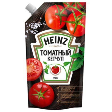 Кетчуп Heinz Томатный, дой-пак 350 г