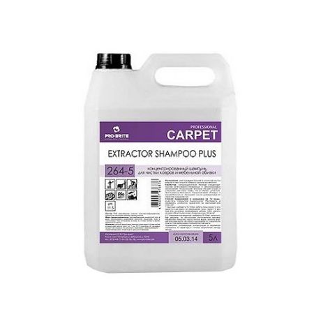 Pro-Brite Шампунь для ковров Extractor shampoo plus 5 л