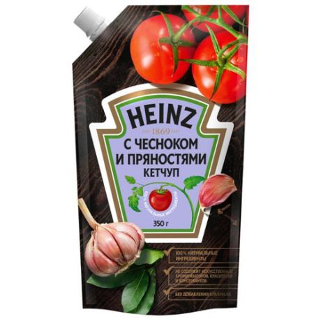 Кетчуп Heinz С чесноком и пряностями 350 г