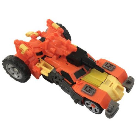 Робот-трансформер База игрушек Защитник 3 в 1 оранжевый/желтый/серый