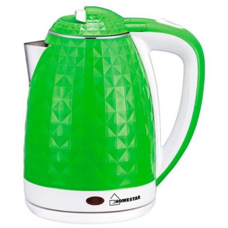 Чайник HOMESTAR HS-1015, зеленый/белый
