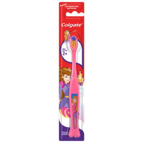 Зубная щетка Colgate Для Детей 2+, розовый