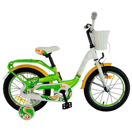 Детский велосипед STELS Pilot 190 18 V030 (2018) белый/зеленый/желтый (требует финальной сборки)