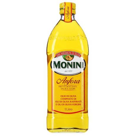 Monini Масло оливковое Anfora, стеклянная бутылка 1 л