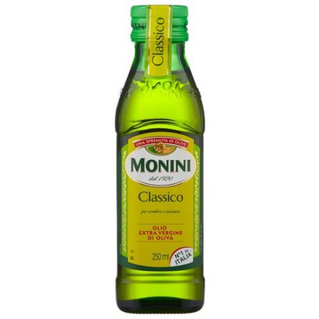 Monini Масло оливковое Classico, стеклянная бутылка 0.25 л