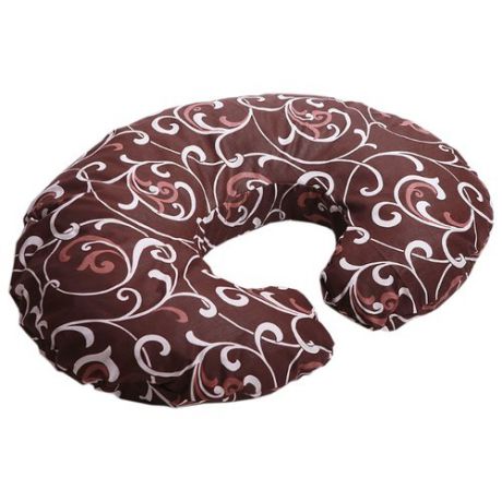 Наволочка Body Pillow на подушку для кормления Рогалик коричнево-бежевый