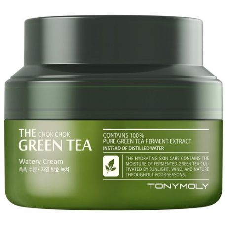 TONY MOLY The Chok Chok Green Tea Watery Cream Увлажняющий крем для лица, 60 мл