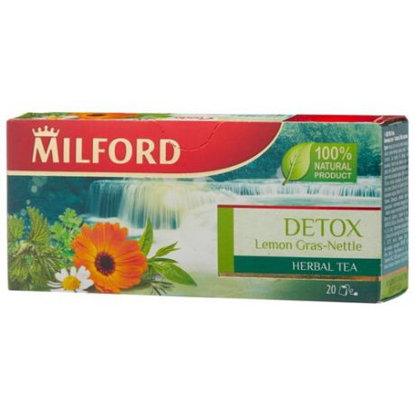Чайный напиток травяной Milford Detox в пакетиках, 20 шт.
