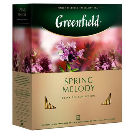 Чай черный Greenfield Spring Melody в пакетиках, 100 шт.
