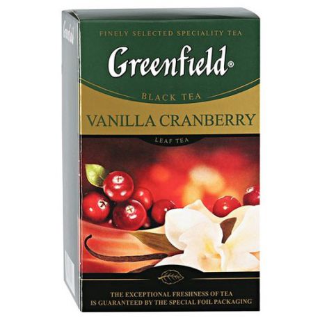Чай черный Greenfield Vanilla Cranberry, 100 г