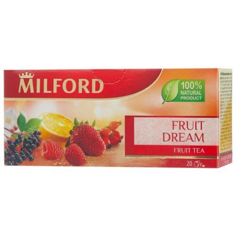 Чай красный Milford Fruit dream в пакетиках, 20 шт.
