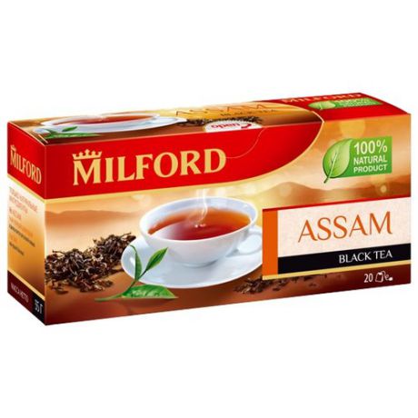 Чай черный Milford Assam в пакетиках, 20 шт.