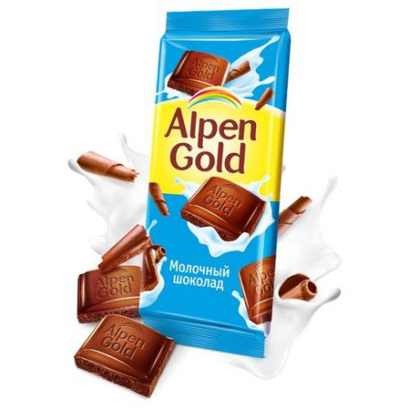 Шоколад Alpen Gold молочный, 90 г