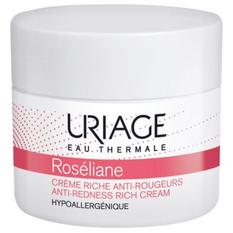 Uriage Roseliane Anti-Redness Rich Cream Насыщенный крем для лица против покраснений, 50 мл