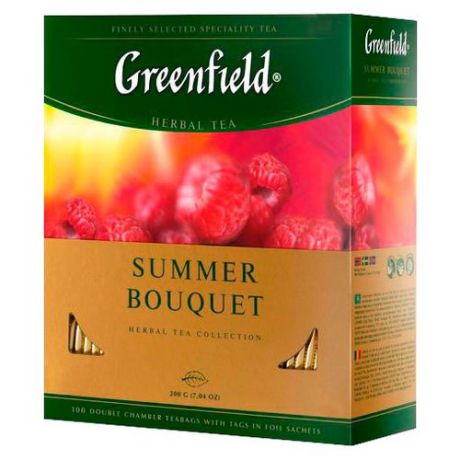 Чай красный Greenfield Summer Bouquet в пакетиках, 100 шт.