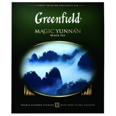 Чай черный Greenfield Magic Yunnan в пакетиках, 100 шт.