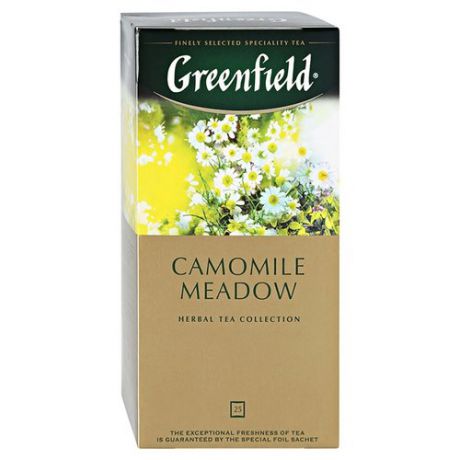 Чайный напиток травяной Greenfield Camomile Meadow в пакетиках, 25 шт.