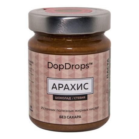 DopDrops Паста ореховая Арахис (шоколад, стевия) стекло, 265 г