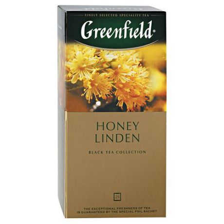Чай черный Greenfield Honey Linden в пакетиках, 25 шт.