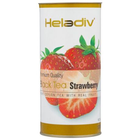 Чай черный Heladiv Premium Quality Black Tea Strawberry, 100 г