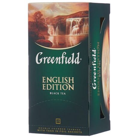 Чай черный Greenfield English Edition в пакетиках, 25 шт.