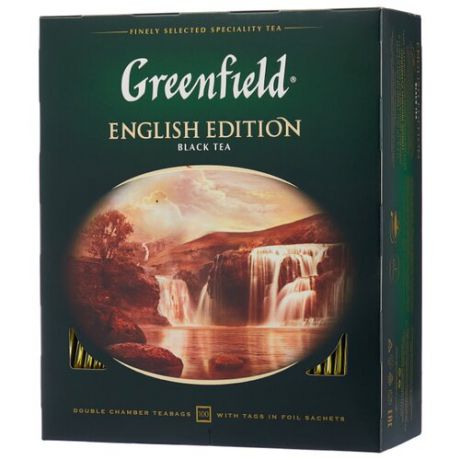 Чай черный Greenfield English Edition в пакетиках, 100 шт.