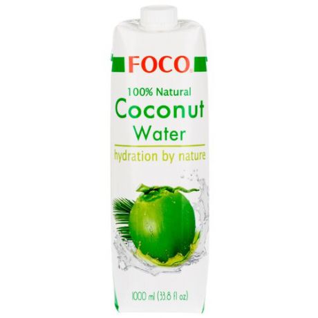 Вода кокосовая FOCO Original, без сахара, 1 л