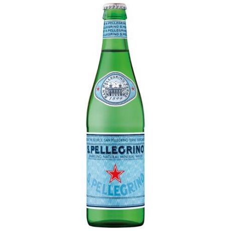 Минеральная вода San Pellegrino газированная, стекло, 0.5 л