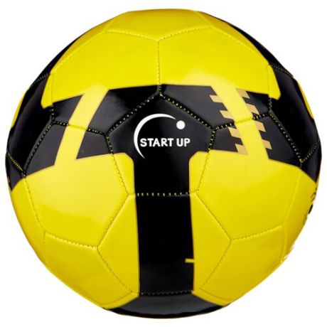 Футбольный мяч START UP E5125 черный/желтый 5
