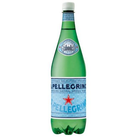 Минеральная вода San Pellegrino газированная, ПЭТ, 1 л