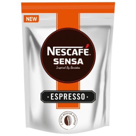 Кофе растворимый Nescafe Sensa Espresso с молотым кофе, пакет, 70 г