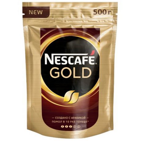 Кофе растворимый Nescafe Gold, пакет, 500 г