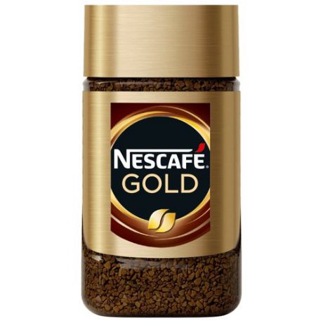 Кофе растворимый Nescafe Gold, стеклянная банка, 47.5 г