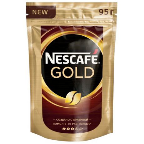 Кофе растворимый Nescafe Gold, пакет, 95 г