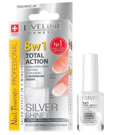 Средство для ухода Eveline Cosmetics 8 в 1 Total Action Silver Shine 12 мл