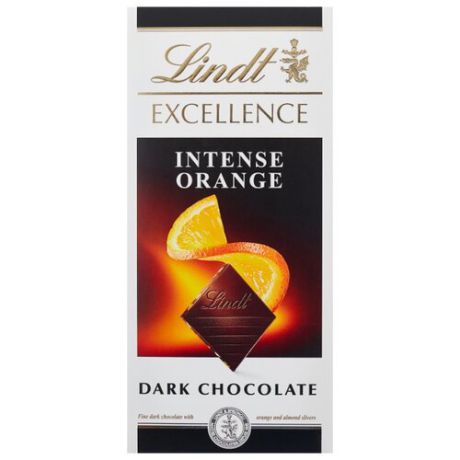 Шоколад Lindt Excellence темный с апельсином и миндалем, 100 г