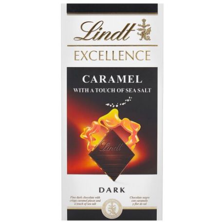 Шоколад Lindt Excellence темный с карамелью и морской солью, 100 г