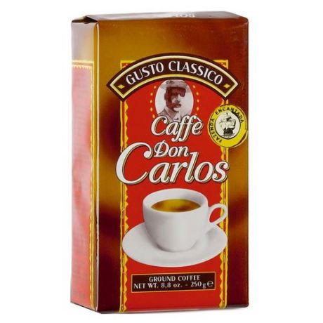 Кофе молотый Carraro don carlos, 250 г