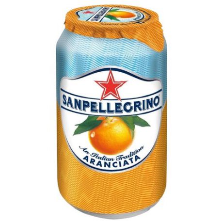 Газированный напиток Sanpellegrino Aranciata Апельсин, 0.33 л