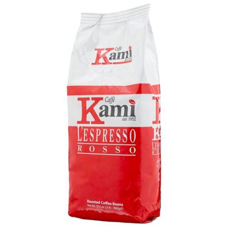 Кофе в зернах Kami Rosso, арабика/робуста, 1 кг