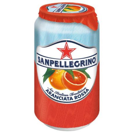 Газированный напиток Sanpellegrino Aranciata Rossa Красный апельсин, 0.33 л