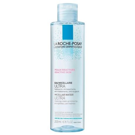 La Roche-Posay мицеллярная вода для чувствительной и склонной к аллергии кожи лица и глаз Ultra Reactive, 200 мл
