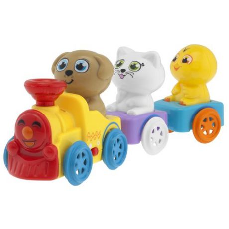 Интерактивная развивающая игрушка Chicco Музыкальный поезд разноцветный