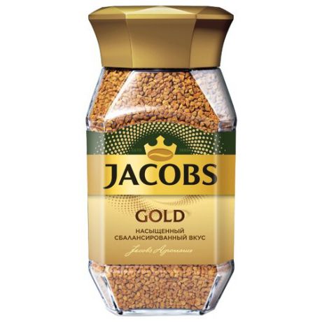 Кофе растворимый Jacobs Gold, стеклянная банка, 95 г