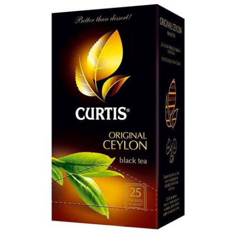 Чай черный Curtis Original Ceylon в пакетиках, 25 шт.