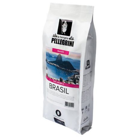 Кофе в зернах la famiglia Pellegrini BRASIL, арабика, 500 г